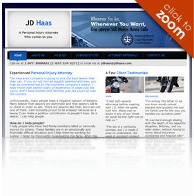 JD Haas :: A personal injury attorney who comes to you